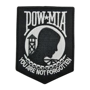 Leathers pow mia broderad patch värme tätad stöd för motorcykel cyklistjacka järn på sy på patch 3 5 g0176 s203a