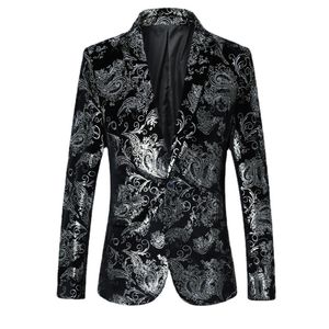 Abiti da uomo Blazer Abbigliamento di marca Gold Susiness Blazer Trend Giacca da uomo slim slim Nightclub Abito da festa ospitato Abito per il tempo libero Taglia S5XL 230630