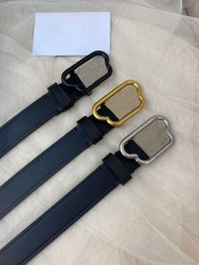 Fashion Classic Men Designer Belts damskie męskie gładkie klamra luksusowy pasek 3 kolory szerokość 2,5 cm z pudełkiem 107394