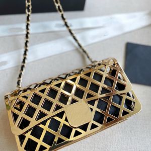 Luxury Designer Fashion Women' Evening Frame Borse Crossbody Low-key-luxury Temperamento squisito Celebrità Personalità Donne Baguteet Borse