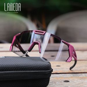 Outdoor Eyewear Lameda color changing riding glasses day and night men's and women's road mountain bike windproof goggles 230630