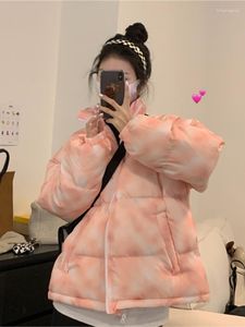 Women's Trench Coats LOLIBOOK Oversize Tie Dye Winter Jacket Parka Streetwear Hip Hop Thicken Warm 2023 Harajuku Casual Padded Jackets