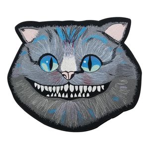 チェシャー猫ジャケットライダーバイカーパッチ306Eのフルバックのための大きなサイズの大きな刺繍パッチアイアン