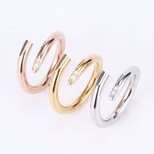 Love Ring Men's and Women's Designer Rings Classic Rings Wedding Anniversary Valentine's Rings Fashion Luxury Jewellery Gifts Size 5-11