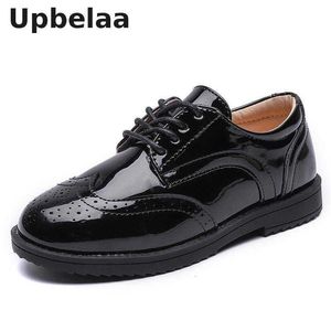 Sneakers Kids Shoes For Boys Genuine Leather Shoes For Kids Wedding School Show Dress Flats Light Classic Black Children Loafer MoccasinsHKD230701