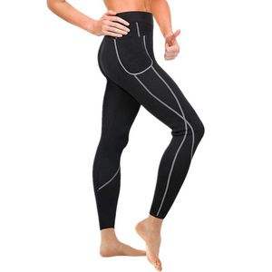 Capris Donna Leggings caldi Neoprene Push Up Fiess Legging dimagrante Leggins a vita alta Body Shaper Senza soluzione di continuità Fiess Sudore Sauna Legging