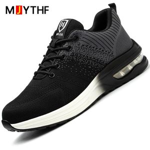 Boots Security Work Sneakers Male Safety Shoes Men Lightweight Work Boots Men Steel Toe Shoes Work Safety Boots Male Industrial Shoes