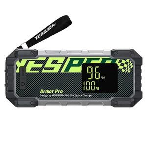 YESPER ARMOR PRO Portable Power Station with Car Inverter, 240Wh Battery, 120W AC Output, PD 100W USB-C In/Output