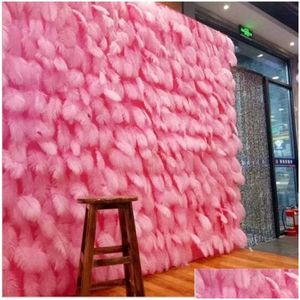 Decorations Ostrich Feather Backdrops Party Birthday Po Props Wall Wholesale Anniversary Supplies 15-20Cm 100Pcs Each Bag Dr Dhtym