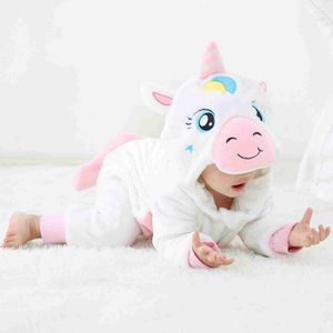 2023 Baby Boy Girls Macacão Flanela Kigurumi Onesie Infant Bebe Romper Boys Clothes Toddler Infant Cute Animal Costumes L230625