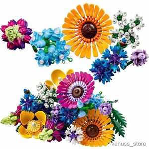 Blocchi 2023 NUOVO Bouquet di fiori di campo Fiori 10314 Centrotavola di fiori secchi Block Brick Toy Plant Home Decor Regalo Adulto R230701