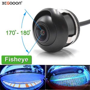 Car dvr XCGaoon CCD 180 Degree Fisheye Lens Rear Side Front View Wide Angle Reversing Backup Camera Night Vision WaterproofHKD230701