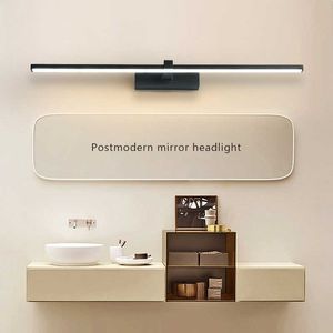 Lampor moderna LED -lätta hårdvaror vägglampa tre färger lampor aluminium led badrum badspegel lamphkd230701