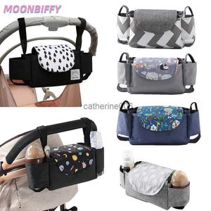 Diaper Nappy Storage Bag Stroller Organizer Baby Stroller Accessories Cup Holder Trolley Organizer Travel Outdoor Nursing Stuff L230625