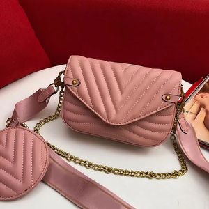 2023 mode axelväska ny våg äkta läder kors body påse tvilling set satchel handväska för män presbyopiskt minipaket multi pochette lady