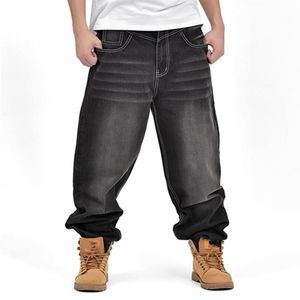 Hiphop Men Pants Fashion Loose Seasons Jeans Autumn Winter New Baggy Denim Long Trousers Men Baggy Jeans Bottoms Big Size 46263H