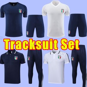 23 24イタリアボヌッチサッカートラックスーツ2023 2024ホームアウェイVerratti Jorginho Insigne Belotti Chiesa Barella Chiellini Italys Immobile Training Kitフットボールシャツ