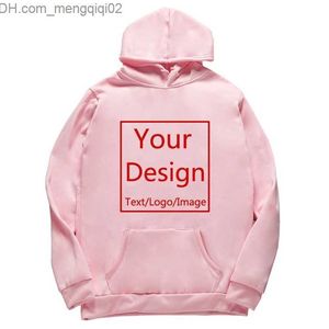 Herrtröjor tröjor anpassade par hoodies diy text bild tryck män/kvinnor casual företagskläder anpassade födelsedag tröja släpp 220816 z230701