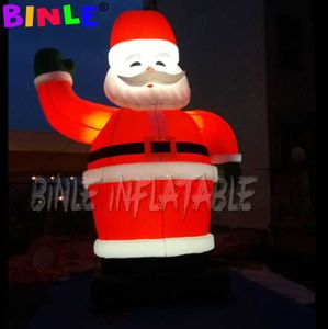 4m/6m/8m Christmas Outdoor Decoration 8mh Giant Inflatable Santa Claus blow up Xmas Father shopping Malls Balloon Xmass gathering Decorations