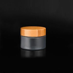 All-match Body Butter Cream Container Packaging Bottles 150ml 250ml Amber PET Cosmetic 8Oz Plastic Jar With Screw Cap Bamboo Wooden Lid