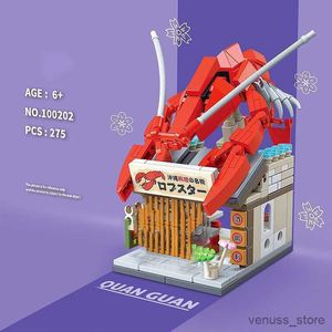 ブロック1048PCS CITY STREETビューコーヒーショップビルディングブロック花のおもちゃケーキストアセットフードハウスコンストラクションおもちゃのためのギフトR230701