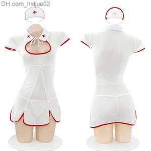 Pigiama sexy Pigiama sexy Buona qualità Infermiera uniforme Costume cosplay Carino Lingerie Set Glutei Scava fuori Donne Tempatation Esotico Z230706