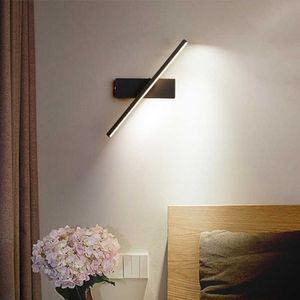 Лампы Простые AC110 / 220V 330 ° Вращающийся регулируемый бра Лампа для спальни Прикроватная лампа для чтения Внутренний настенный светильник HKD230701