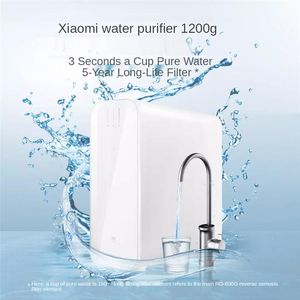 Cleaners Xiaomi Water Purifier 1200g 3.2l/min Large Flow Dual Ro Reverse Osmosis Filtration Filter with Faucet Tds Display Mijia App