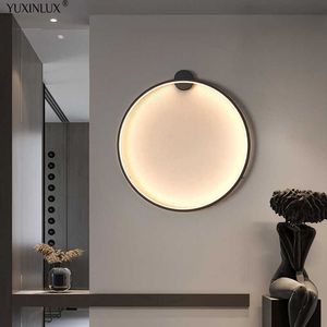 New Minimalist Led Wall Lamps For Bedroom Bedside Sofa Background Light Stairwell Aisle Hallway Loft Indoor Lighting DecorationHKD230701