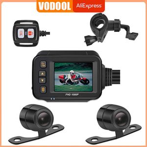 Car dvr VODOOL Full Body Impermeabile Moto Camera 720P HD Vista anteriore posteriore Guida DVR Dash Cam Logger Recorder BoxHKD230701