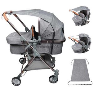 Baby barnvagn Sun Shade Sun Visor Carriage Canopy Cover för barnvagnar barnvagn Tillbehör Bilsätet buggy pushchair cap vagn Awns L230625