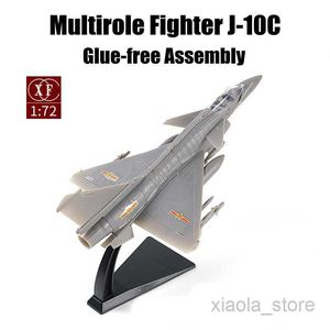 Flugzeugmodell 1/72 China PLA Multirole Fighter J-10C Kleberfreies militärisches Montagemodell DIY Flugzeugmodell SpielzeugHKD230701