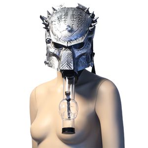 2023 HOOKAHS Akryl Vattenrör Gas Halloween Horror Mask med akrylrökning Silikon Oil Rig Rök Pipe Accessories Glass Bong Mans Toy
