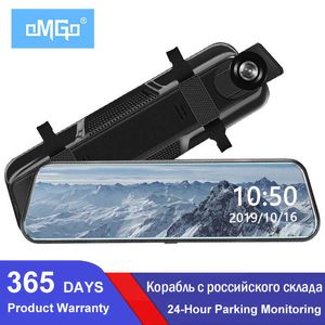 Car dvr 10 pollici Dash Cam DVR Vista posteriore Streaming HD1080P Specchietto retrovisore notturno Dual Lens Camera Dashcam RecorderHKD230701