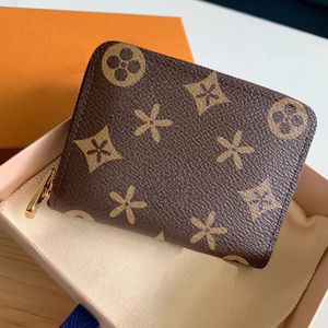 Top quality M60067 Vintage N63070 Clutch bags purses Designer wholesale Zip Coin Purse Womens Embossing Card Holders cowhide Wallet men banknote Key Pocket Wallets