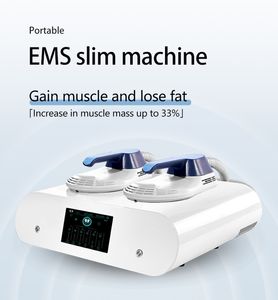 Protable EMS Muscle Sculpting Heimgebrauch EMSLIM 2-Griff-Schlankheitsmaschine Sculpt Body Muscle Trainer HI-EMT Stimulator Formung Gewichtsverlust Schönheitssalonausrüstung