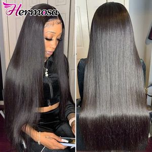 Synthetic Wigs Glueless Wig Human Hair Ready to Wear Pre Plucked 13x6 HD Lace Frontal Brazilian Straight 230630