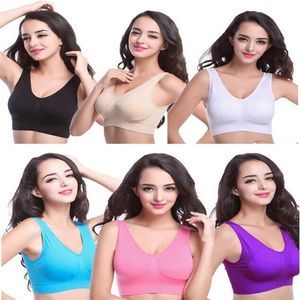 حمالة صدر رياضية Bralette لجلد يوجا صدرية مريحة غير ملحومة 6 ألوان 2676