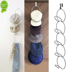 New Multifunctional Design Baseball Cap Rack Popular Adjustable Over Door Straps Hanger Hat Bag Coat Clothes Storage Hooks Rack