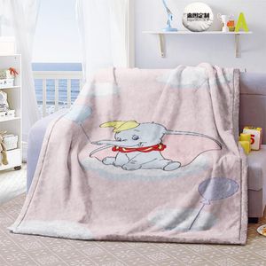 Animali simpatici cartoni animati Dumbo Serie Dumbo Peluga divano letto coperta da letto doppio fumetto per bambini ragazzi e ragazze regalo tessile per la casa