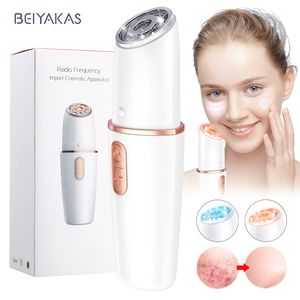 Dispositivi per la cura del viso BAYAKS 6 in 1 RF Beauty Device EMS Lift Mesoterapia Radiofrequenza Pelle rossa e blu rassodante 230701