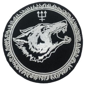 Customized LONG WOLF Embroidered Iron On Patch Vest Leather Jacket Badge Embroidery 4 Motorcycle Biker Club Crest DIY Appliq268Z