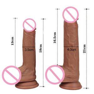 Sex toy massager Genuine penis silicone artificial dildo female masturbation products wearing false anal plug