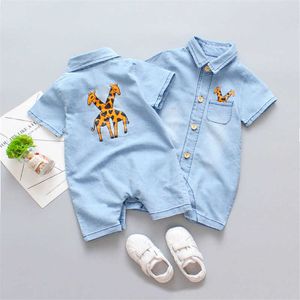 Footies IENENS Kids Baby Boy Jumper Girls Clothes Pants Denim Shorts Jeans Overalls Toddler Infant Jumpsuits Newborn Clothing TracksuitsHKD230701