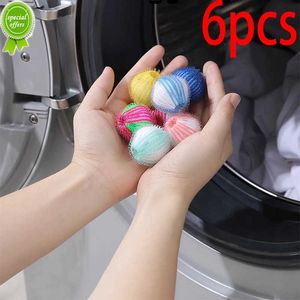 New 6pcs Washing Machine Hair Remover Laundry Ball Fluff Cleaning Lint Fuzz Grab Balls Sticking Removing Hair Removal Cleaning Tools