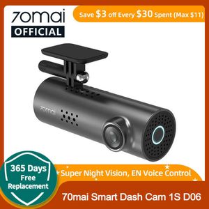 DVRS CAR DVR App English Voice Control D06 1080p HD Nocne Vision 1S Rejestrator kamery WiFi 70mai Dash Camhkd230701