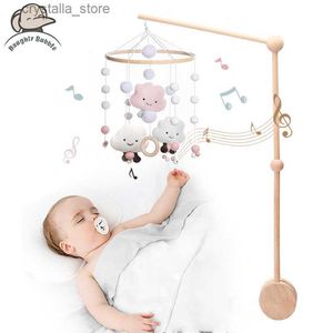 1 Set Cartoon Campane da letto in legno per bambini Assemblaggio Sonagli Staffa Giocattoli per neonati Neonato Culla Letto mobile Campana Accessori per neonati L230518