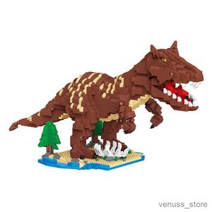 Blocos Dinosaur Park World Indominus Building Blocks Modelo Triceratops Conjunto de Micro Animais Brinquedos R230701