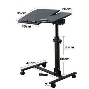 Machine Laptop Table Can Be Rotated and Foldable Bedside Folding Table Adjustable Height Computer Notebook Stand Tray Bedside Table XH