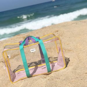 Kvällspåsar PVC Ladies Handväska stor kapacitet Transparent Messenger Bag Beach Waterproof Special Bag Outdoor Shoulder Bag Travel Storage Bag 230630